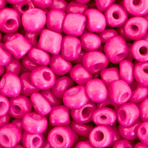 Rocailles 4mm neon pink, 20 gram